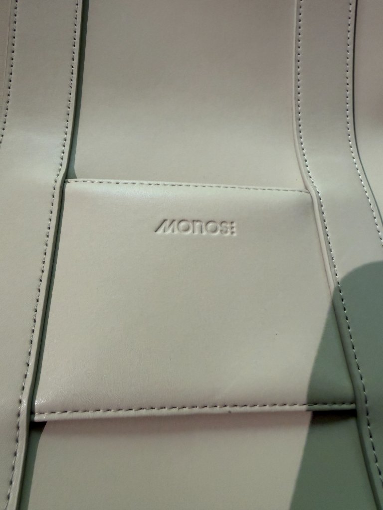 Monos Metro Backpack Ivory Vegan Leather With Folio Kit — image 6 of 8